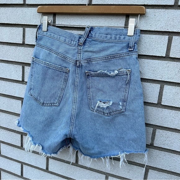Agolde Criss Cross Denim Jean Short Symbol - Picture 6 of 11